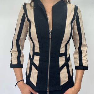Robert Rodriguez geometrical zip blazer 2